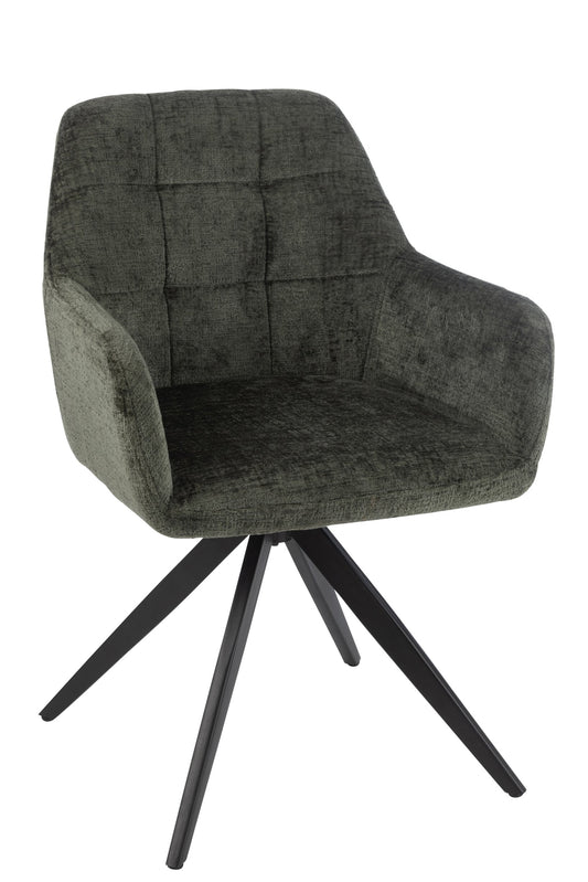 Chair Louna Iron/Acrylic Green