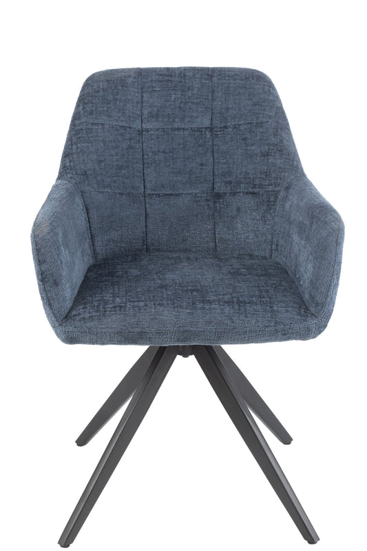 Chair Louna Iron/Acrylic Blue