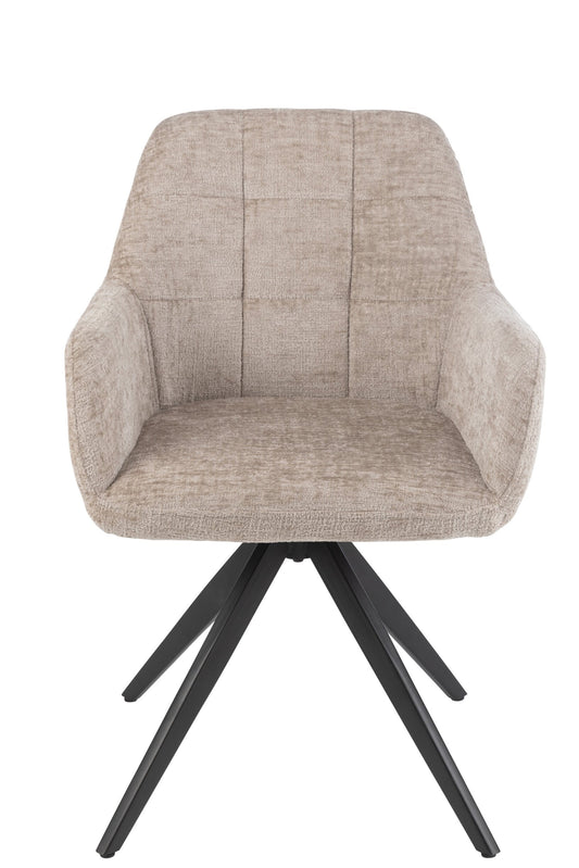 Chair Louna Iron/Acrylic Greige