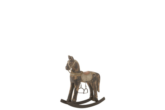 Rocking Horse Topo Mango Wood/Metal Mix Small