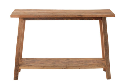 Console Square Recycled Wood Natural
