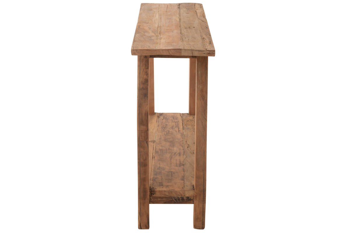 Console Square Recycled Wood Natural