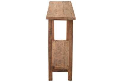 Console Square Recycled Wood Natural