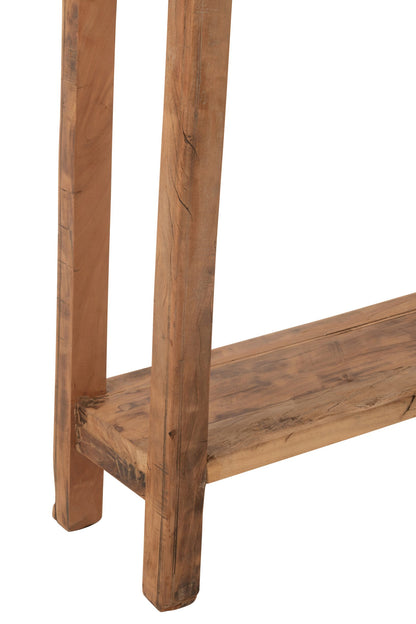 Console Square Recycled Wood Natural