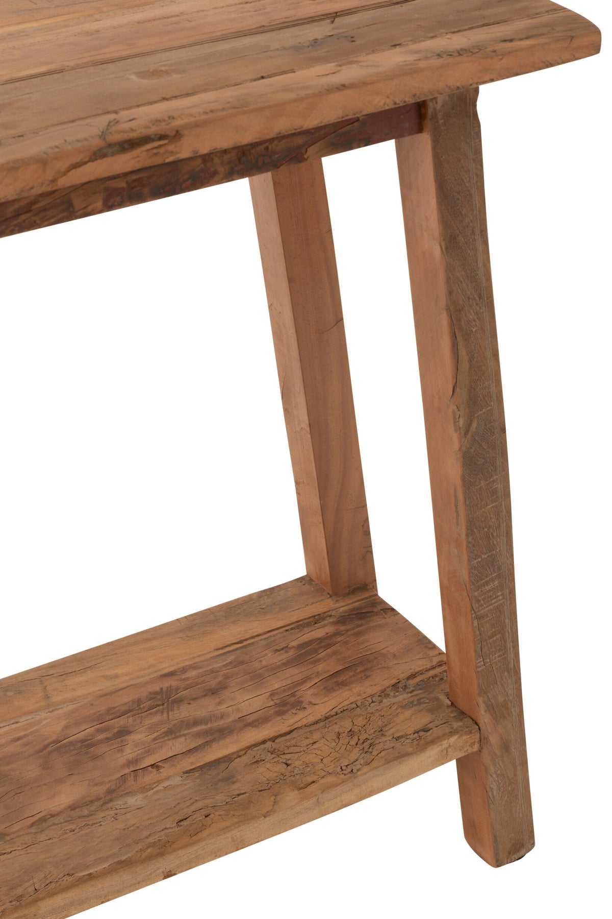 Console Square Recycled Wood Natural