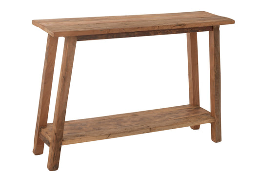 Console Square Recycled Wood Natural
