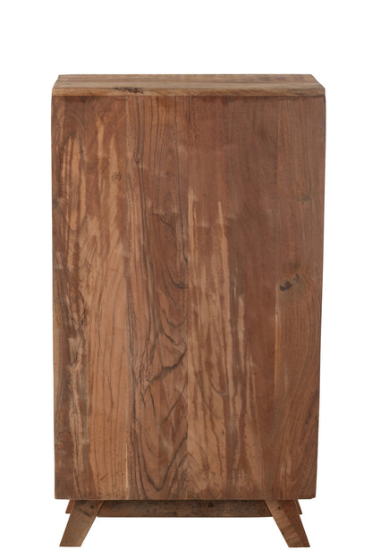 Shelf Retro Recylced Wood/Glass Natural