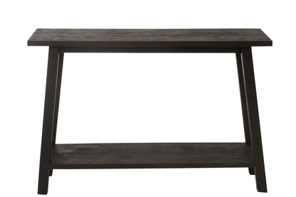 Console Square Mango Wood Black