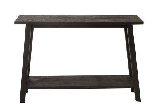 Console Square Mango Wood Black