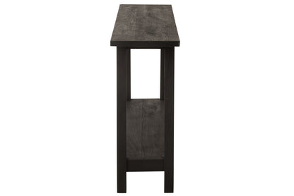Console Square Mango Wood Black