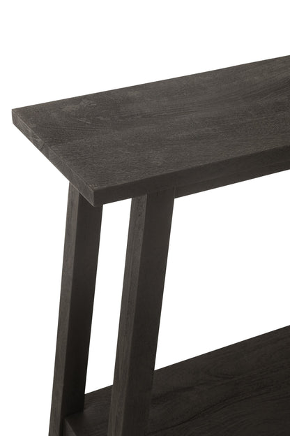Console Square Mango Wood Black