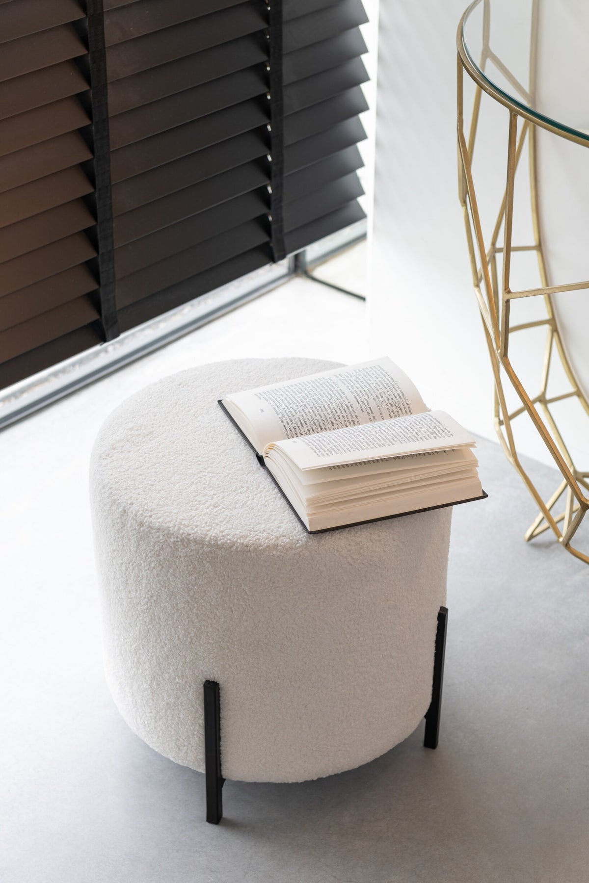 Stool Sheep Fabric/Foam White