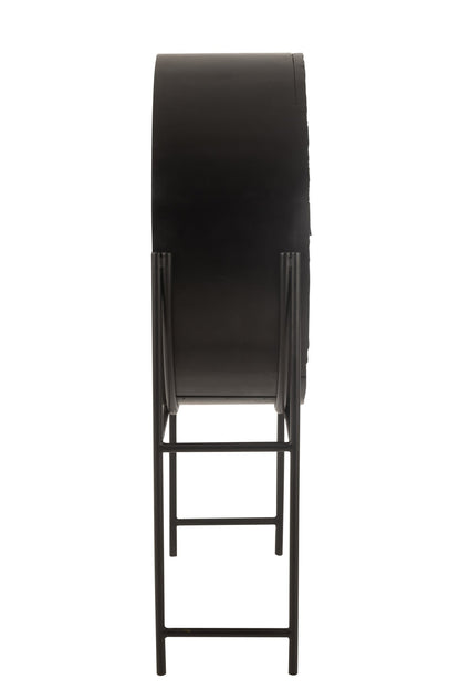 Cabinet Bar Shanil Recycled Wood/Mdf Black