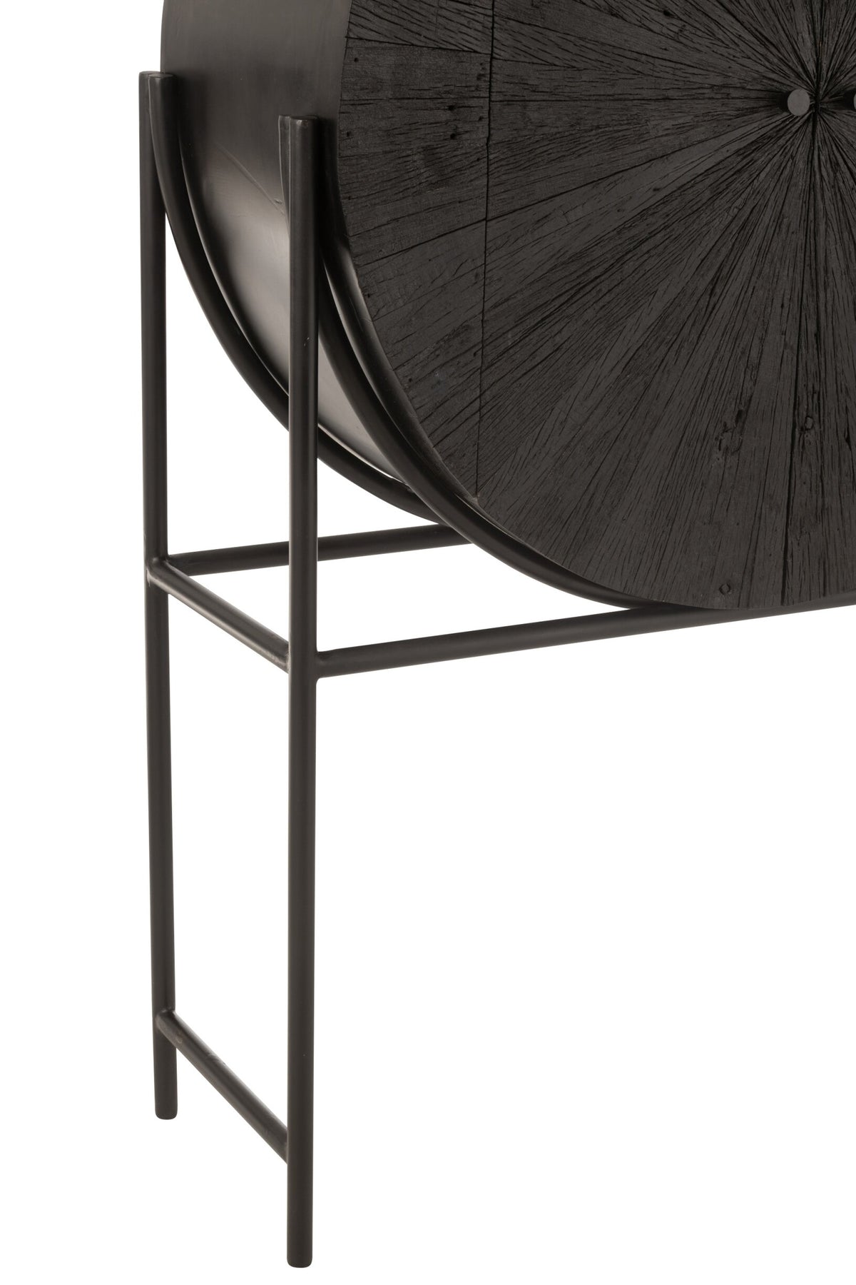 Cabinet Bar Shanil Recycled Wood/Mdf Black