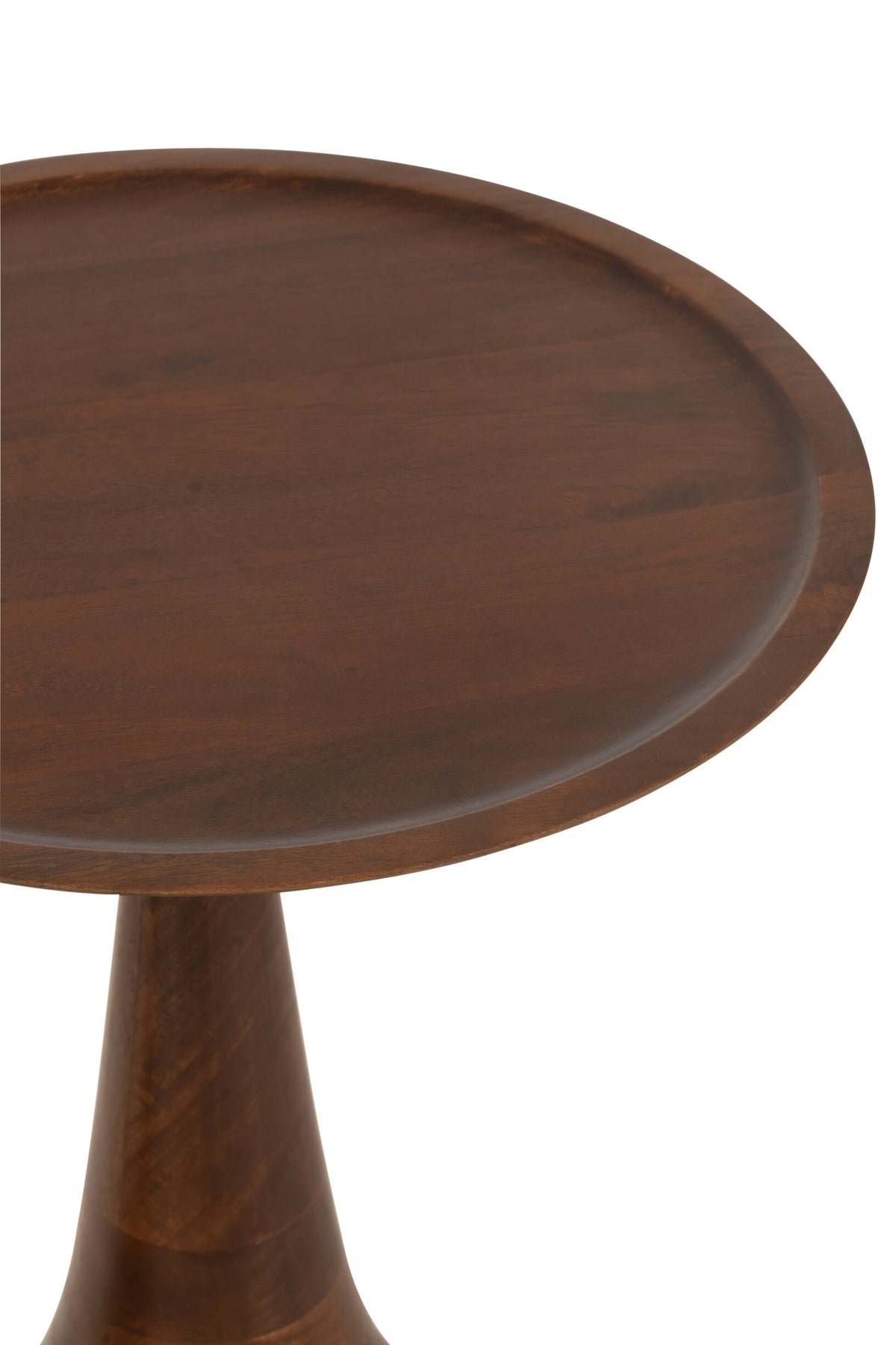 Set Of 2 Side Tables Paro Mango Wood Brown/Black