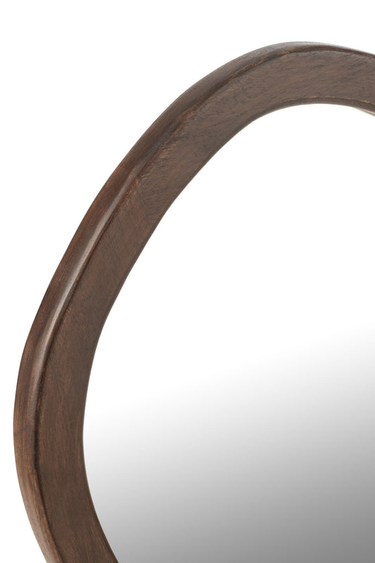Mirror Whisp Mango Wood/Mdf Brown Small