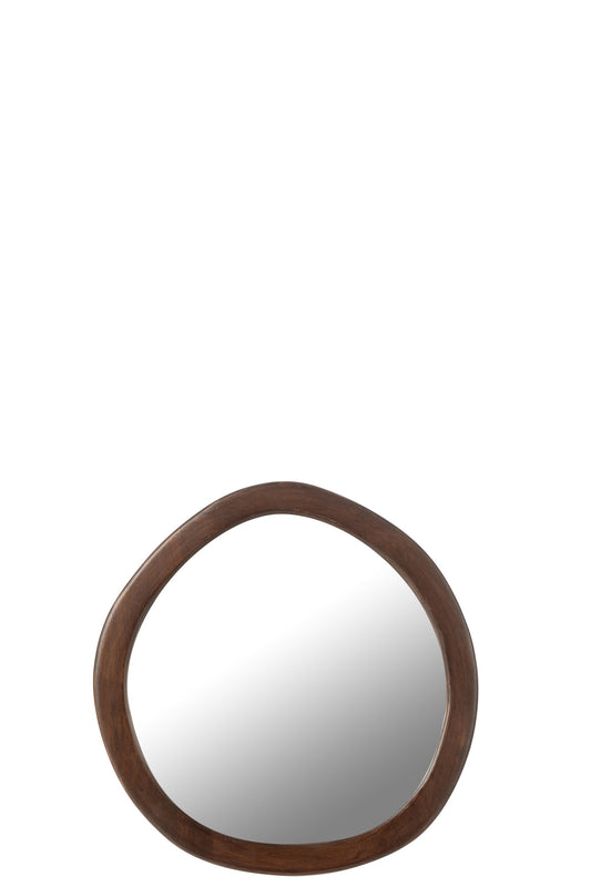 Mirror Whisp Mango Wood/Mdf Brown Small