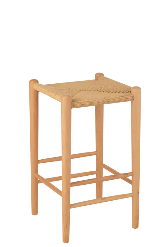 Bar Chair Orient Beech Wood/Rope Natural