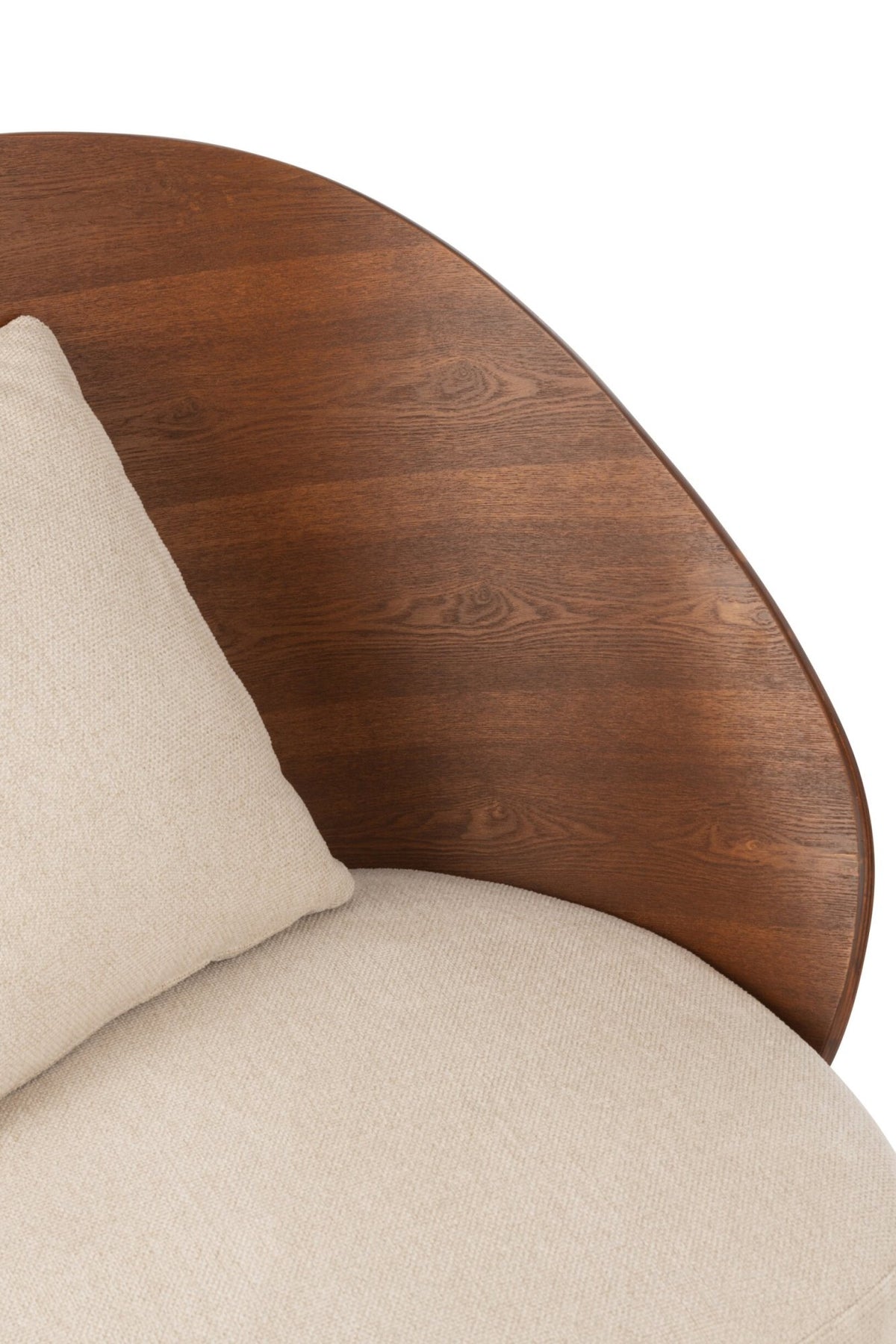 Lounge Chair Lone Ply Wood/Metal Brown/Beige