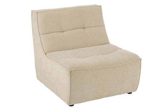 Sofa Grid Poplar Wood/Foam Beige