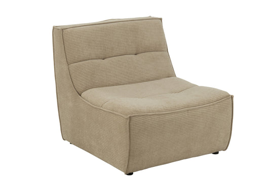 Sofa Grid Poplar Wood/Foam Dark Beige