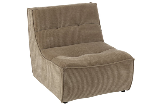 Sofa Grid Poplar Wood/Foam Dark Taupe