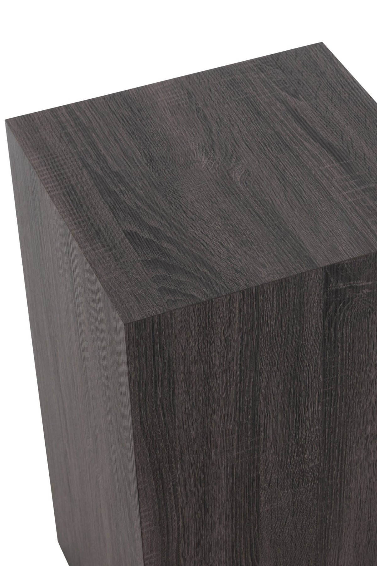 Pedestal Rectangle Mdf/Veneer Grey Small