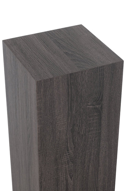 Pedestal Rectangle Mdf/Veneer Grey Large