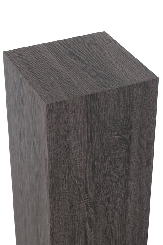 Pedestal Rectangle Mdf/Veneer Grey Large