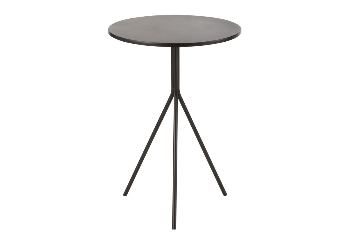 Cofee Table Round Metal Black