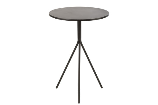 Cofee Table Round Metal Black