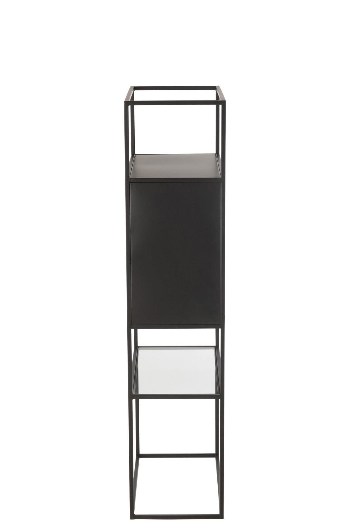 Shelf Rectangle Metal/Glass Black
