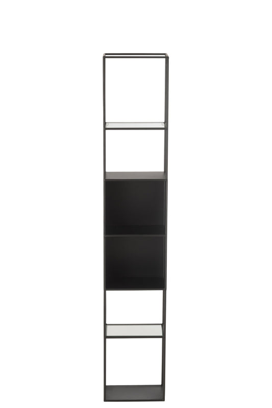 Shelf Ricard Metal/Glass Black