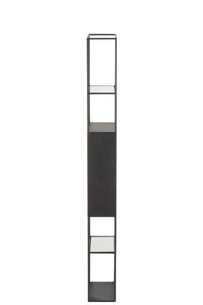 Shelf Ricard Metal/Glass Black