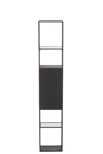 Shelf Ricard Metal/Glass Black