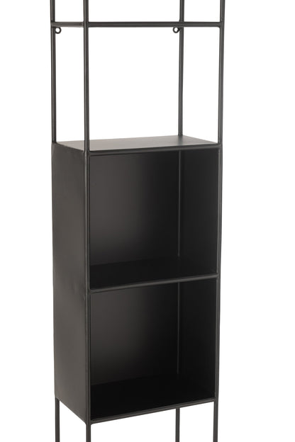 Shelf Ricard Metal/Glass Black