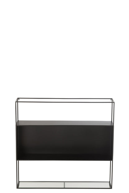 Shelf Seen Metal/Glass Black