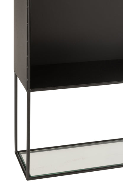 Shelf Seen Metal/Glass Black