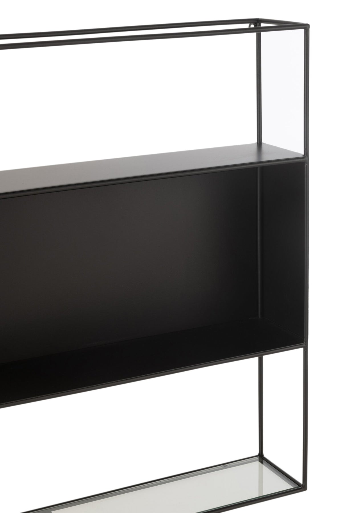 Shelf Seen Metal/Glass Black