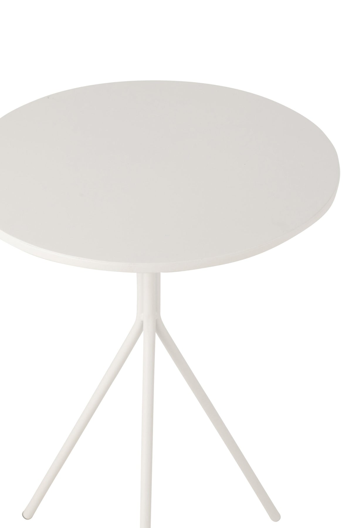Cofee Table Round Metal White