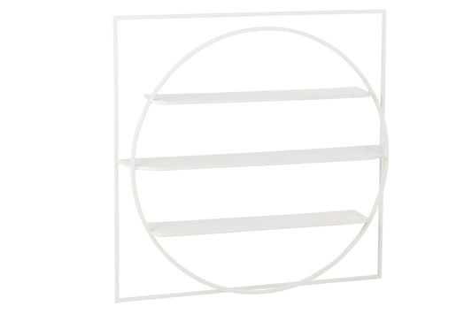 Wall Shelf News Metal White