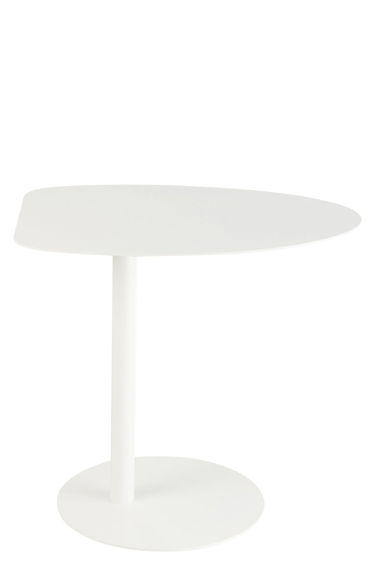 Side Table Ice Metal White