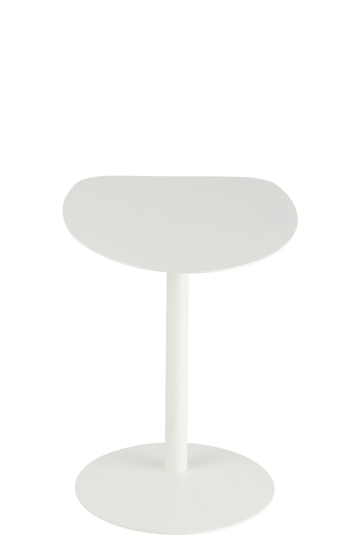 Side Table Ice Metal White