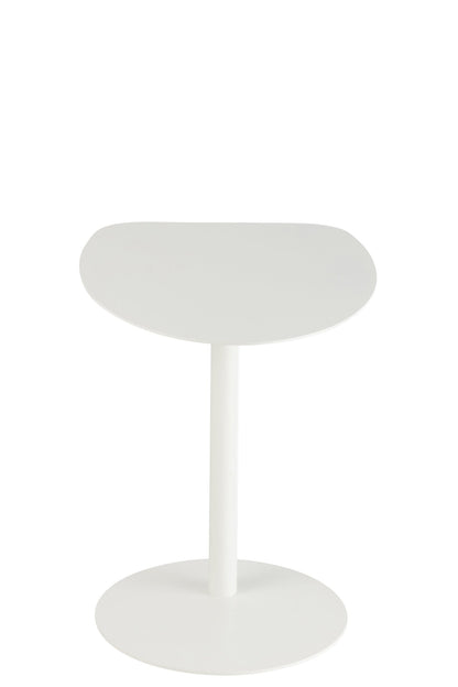 Side Table Ice Metal White