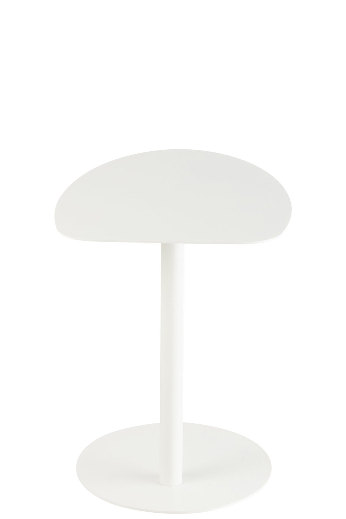 Side Table Ice Metal White