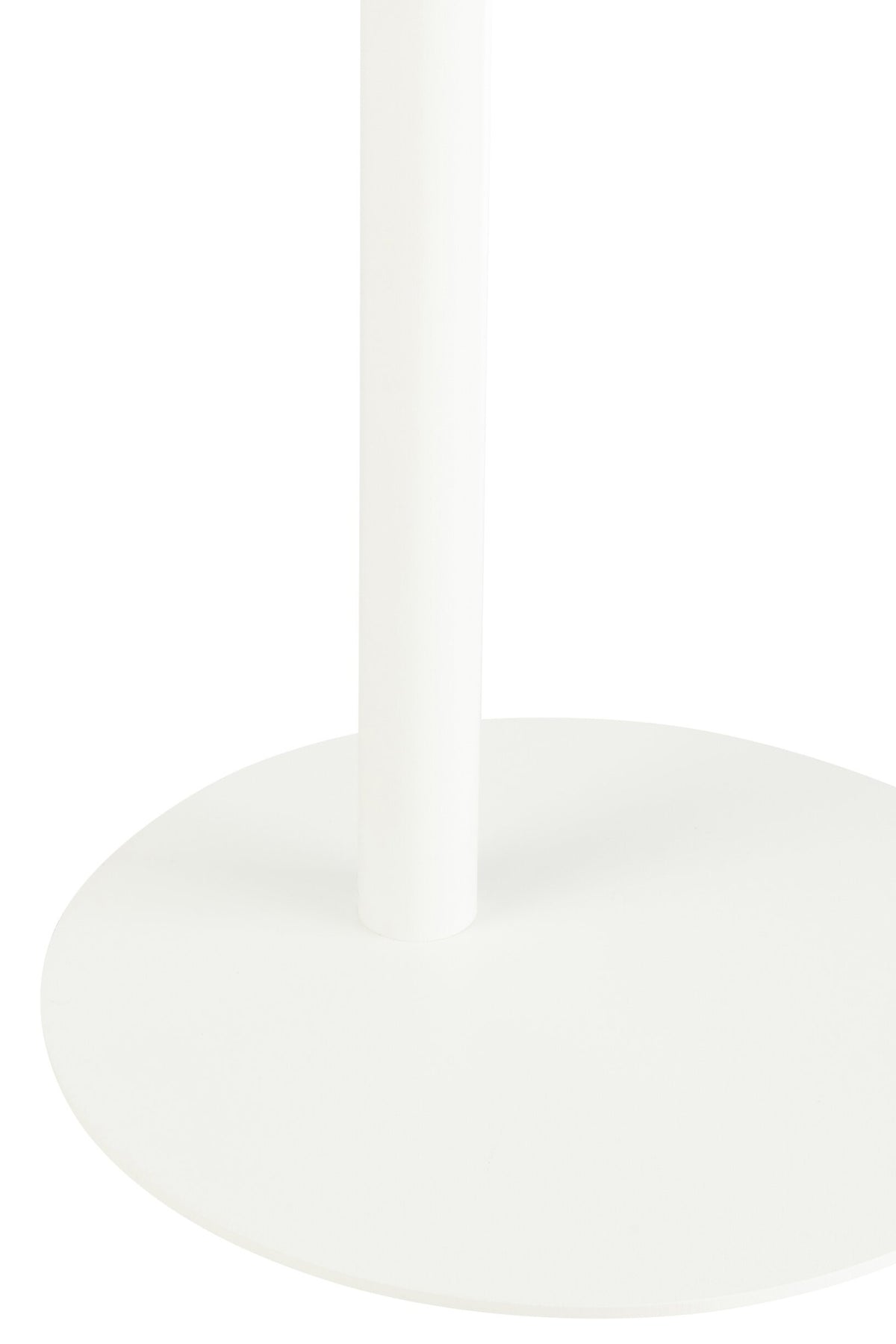 Side Table Ice Metal White
