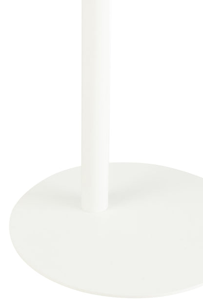 Side Table Ice Metal White
