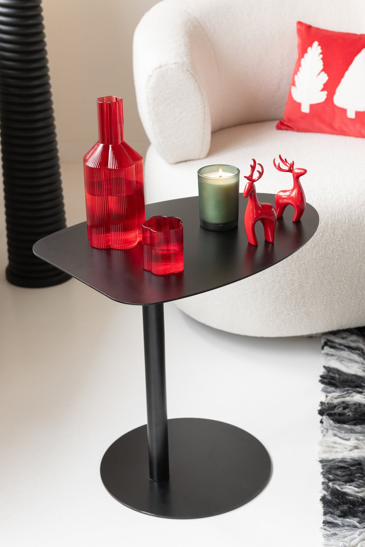 Side Table Ice Metal Black