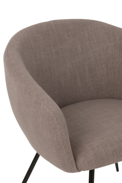 Chair Wales Steel/Foam Taupe