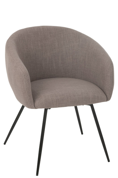 Chair Wales Steel/Foam Taupe